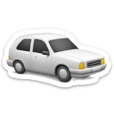 car sealed with plaster sticker