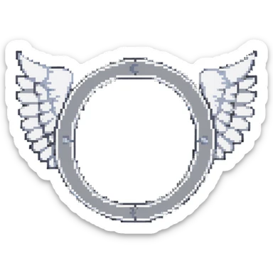 Letter C in multiple shades of gray from light to dark, 50 shades of gray C, with angel halo sticker