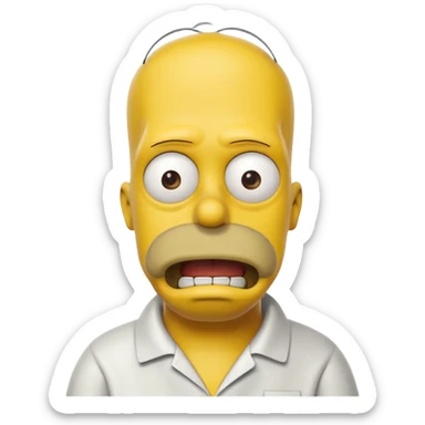 Acid tab Homer Simpson  sticker
