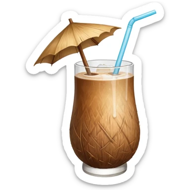 coconut drink summer vibe sticker