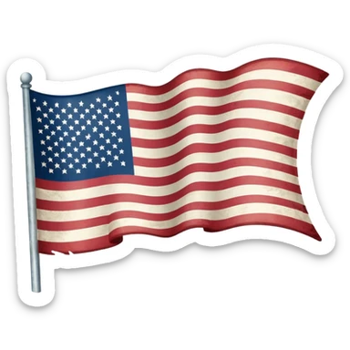 upside down American flag, distress signal sticker