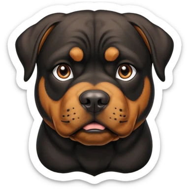 Rottweiler crossed with English bull mastiff  sticker