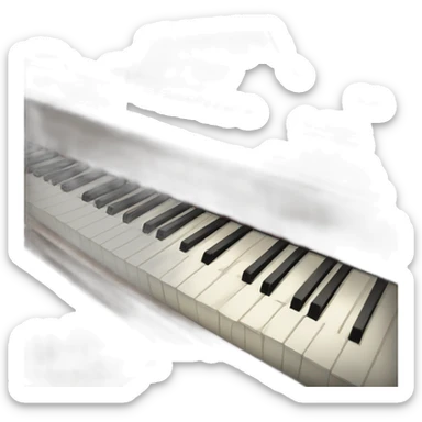 play piano sticker