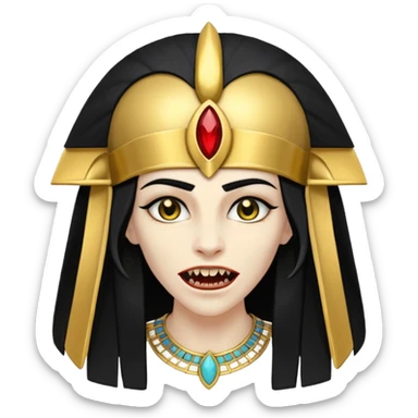ancient egyptian vampire sticker