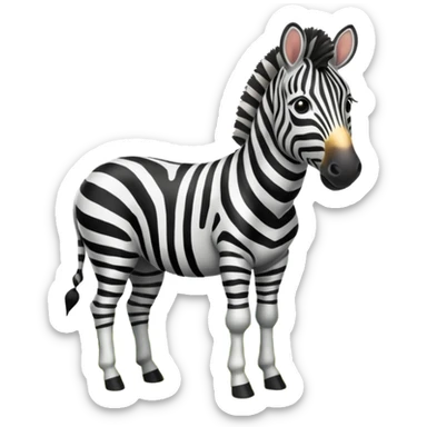 Zebra emoji sticker
