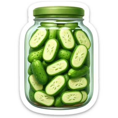 a jar of pickled cucumbers






 sticker