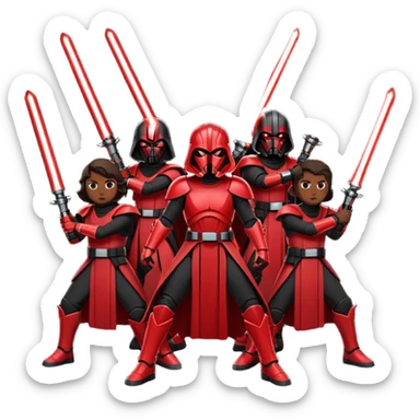 make red sith clan related propaganda sticker