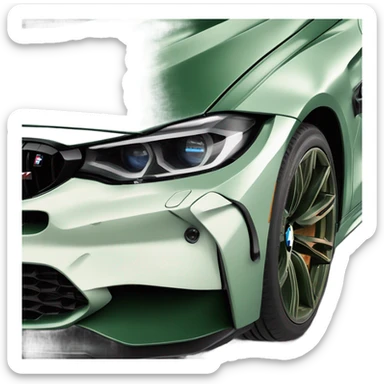 BMW m4 g82 dark green sticker