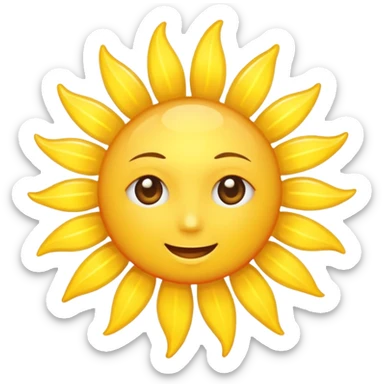 Sun emoji sticker