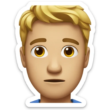 an annoyed person sticker