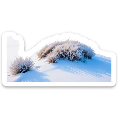 Cinematic Realistic Tundra Emoji in a wooden frame, Vast and cold, with wide expanses of snow-covered ground, sparse grasses poking through, and the occasional hardy shrub breaking up the pale white landscape. The sky above is a pale, frosty blue, and the light reflects off the snow, creating a serene yet starkly beautiful environment. Soft glowing outline, capturing the essence of a quiet, still, frozen wilderness where life endures despite the harsh conditions. sticker