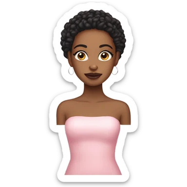 Light pink nails light skin sticker