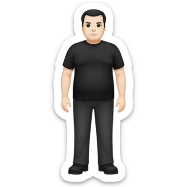 unhealthy steven segal full-body sticker