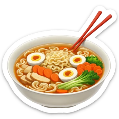 ramen soup no egg sticker
