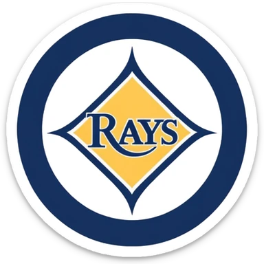 Tampa bay rays logo sticker