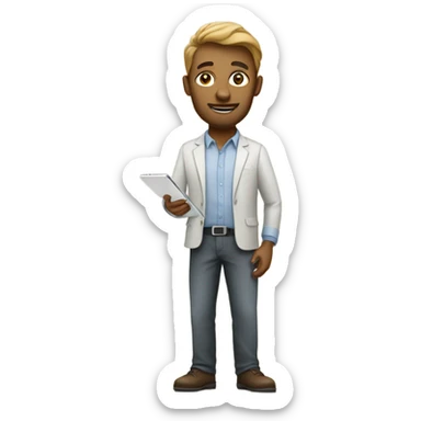 cartographer, modern, start up founder  sticker