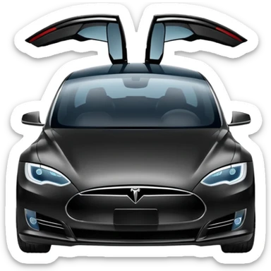 tesla model s sticker