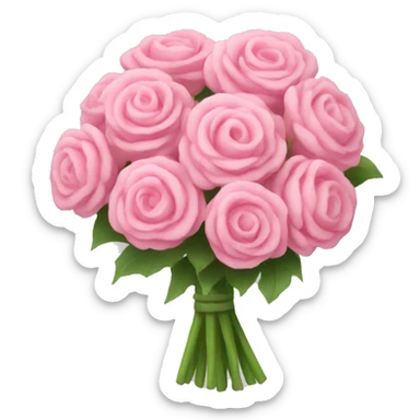 pink bouquet sticker