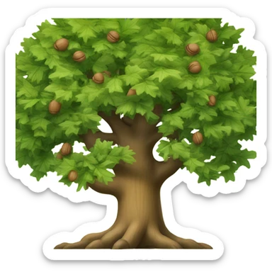 Oak tree sticker