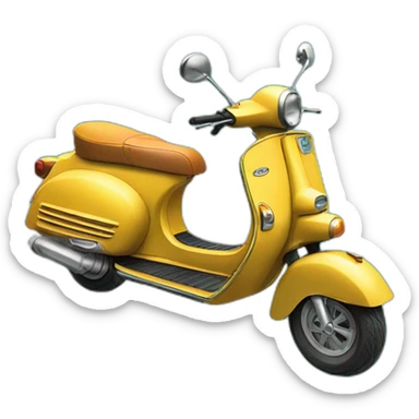 scooter dans la piscine sticker