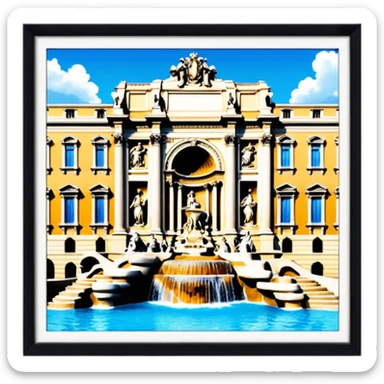 Trevi Fountain sticker