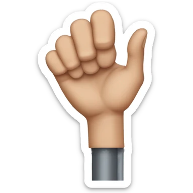 hand gripping bars of jail cell  sticker