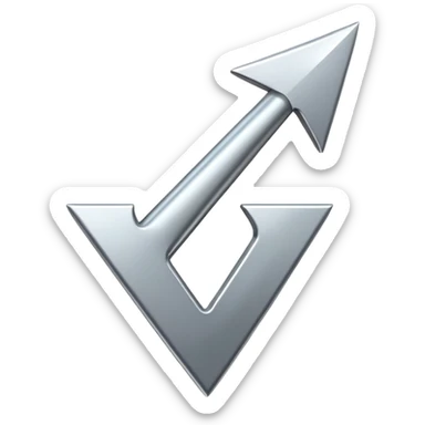 upward arrow with upgrade symbol sticker