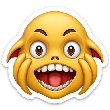 Jaw dropped  sticker