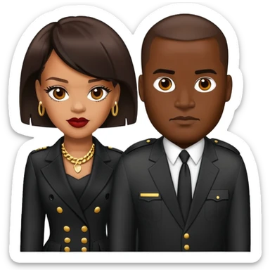 Mache mir Rihanna Emoji mit ein bodyguard  sticker