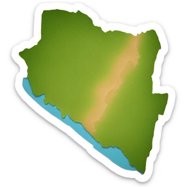 Map of Madagascar sticker
