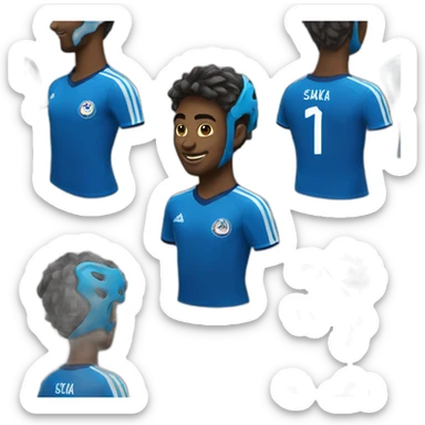 Saka maillot de foot sticker