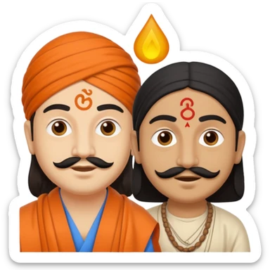 Create and YouTube video thumbnail in which it is written that Amit and babaji and funny symbols funny background and very funny background sticker