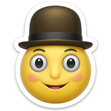 A lemon sporting a mini bowler hat and monocle.
































 sticker