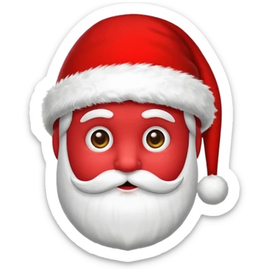 gorro do papai noel, apenas o gorro, sem nenhum rosto  sticker