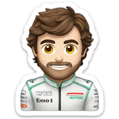 Fernando Alonso Aston Martin sticker