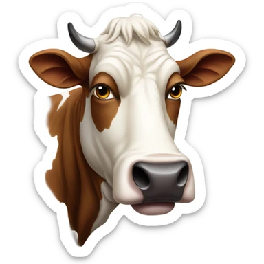 concern cow sticker