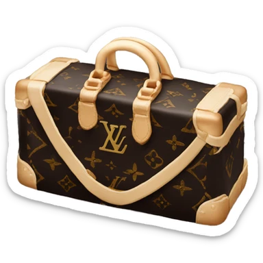 Black Louis Vuitton cake sticker