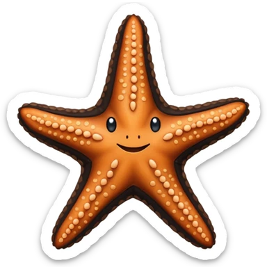 Starfish Dressed in black leather wear sticker