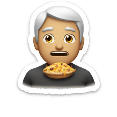 make a emoi where a guy is hungry and thristy sticker