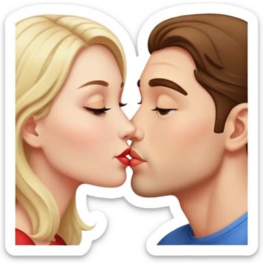 Una pareja besándose  sticker