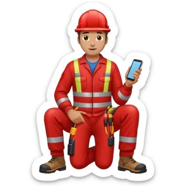 full bady red electrshn relaxing  sticker