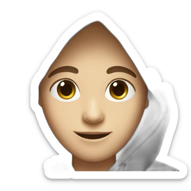 HOODED GOODLOOKING GUY IN BLACK HOODIE WITH LETTER W sticker