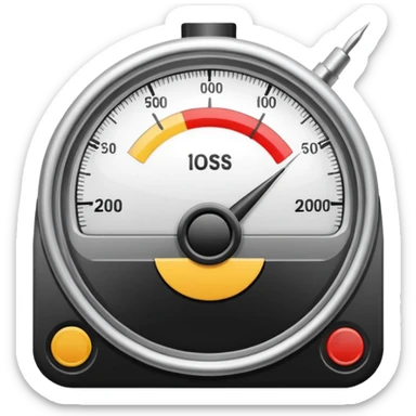 a meter gauge sticker