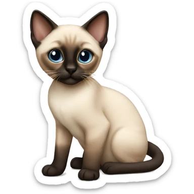 Siamese kitten sticker