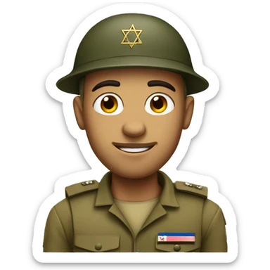 A big israel soldier sticker