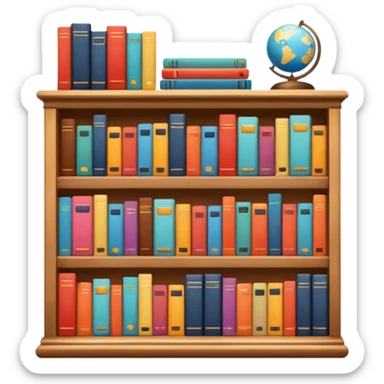 aestetic bookshelf y2k style sticker