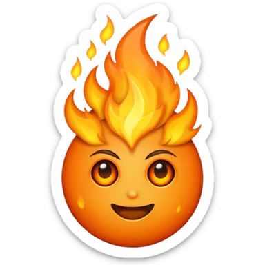 Soul Fire, in the style of gritty realism sticker