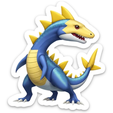 Sharpedo-Garchomp-Ampharos-Rhypherior-Sceptile-fusion sticker