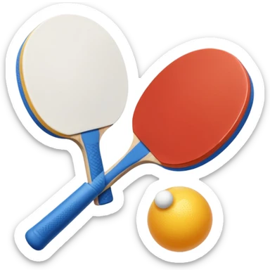 Generami l’emoji di un bicchiere di plastica e una pallina da ping-pong sticker