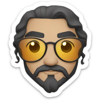 khal drogo round glasses sticker